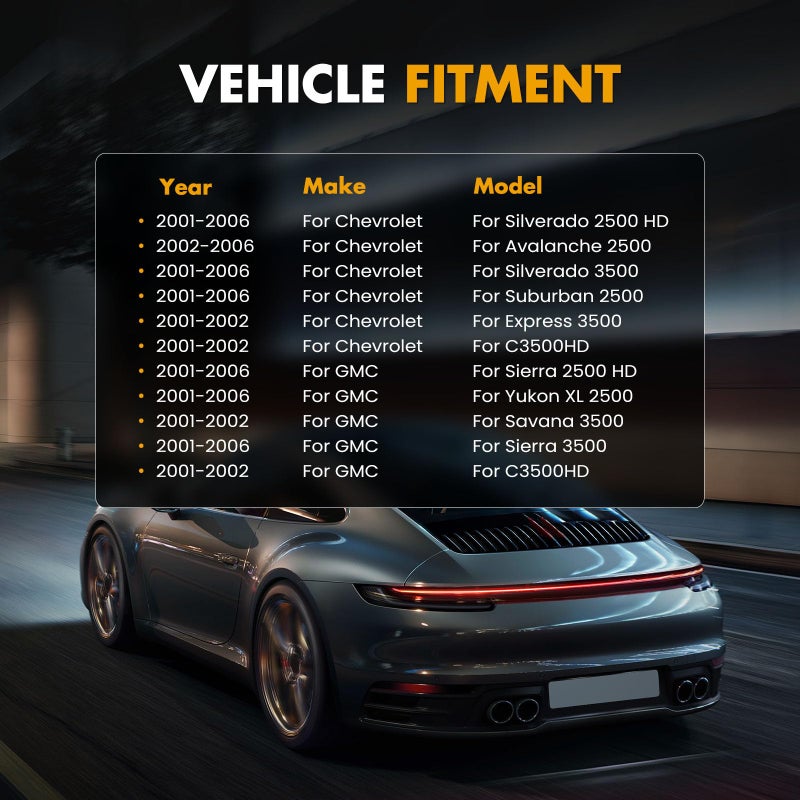 ROADFAR Fuel Injector Parts ROADFAR 3 Holes Engine Fuel Injector Kits Fit for 8.1L 2001 2002 2003 2004 2005 2006 Chevrolet Silverado 2500 HD, 8.1L 2001-2006 Chevrolet Silverado 3500 25348180 Pack of 8 - Image 3